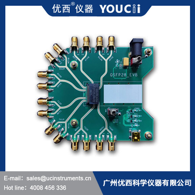Comitato di valutazione di QSFP28 EVB SFP con quattro input ed uscite 10G a 32Gbps