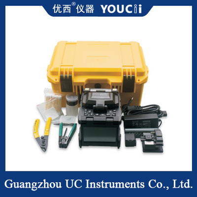 Sei giuntatrici automatiche di fusione della fibra dei motori che saldano linea principale saldatura della fibra del cuoio