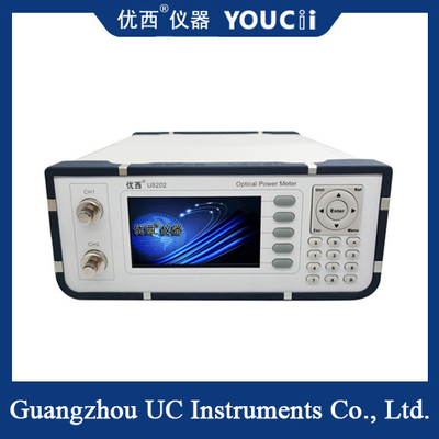 Misuratore di potenza ottico +10 ~ -65dBm 100 ~ 240V della fibra a doppio canale